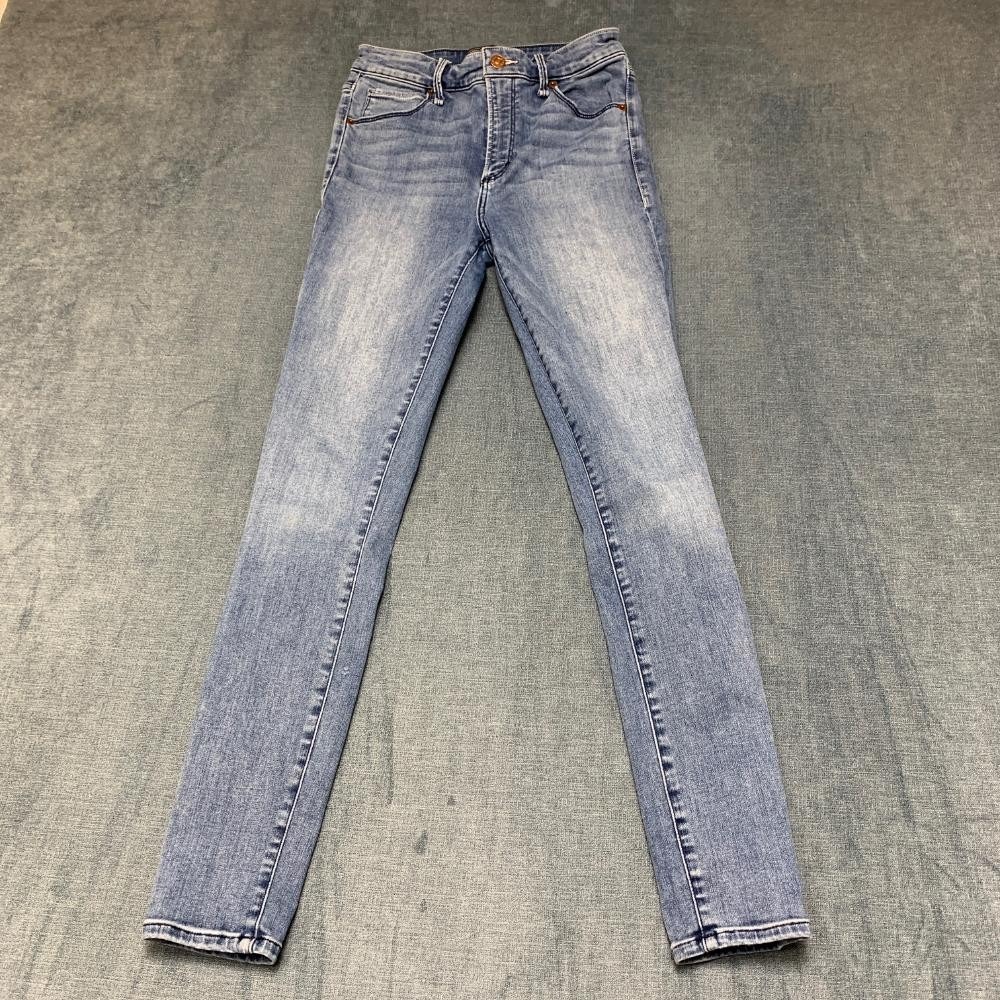 Abercrombie & Fitch Jeans Womens 26x2 Blue Denim Cotton Super Skinny High Rise